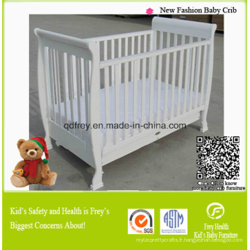 Pine Wood Baby Cot Meubles pour enfants Produits pour bébés